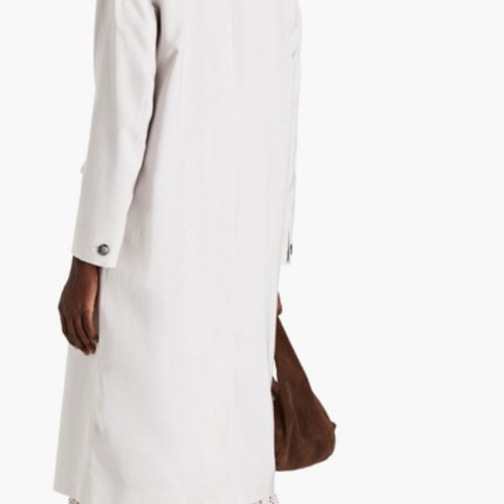 NWT [$495] Ba&sh Women's cream Double-Breasted Trench Coat. Manteau Stan. 2 - Picture 3 of 14